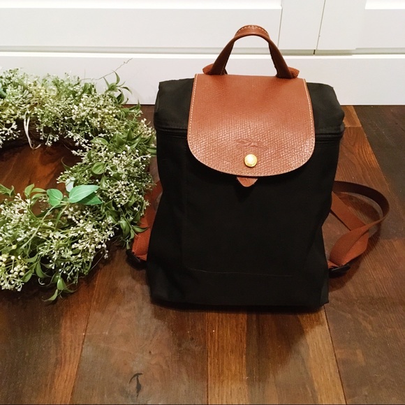 Longchamp Handbags - LONGCHAMP - le pliage backpack in black